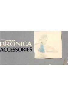 Bronica Lens - Accessories manual. Camera Instructions.